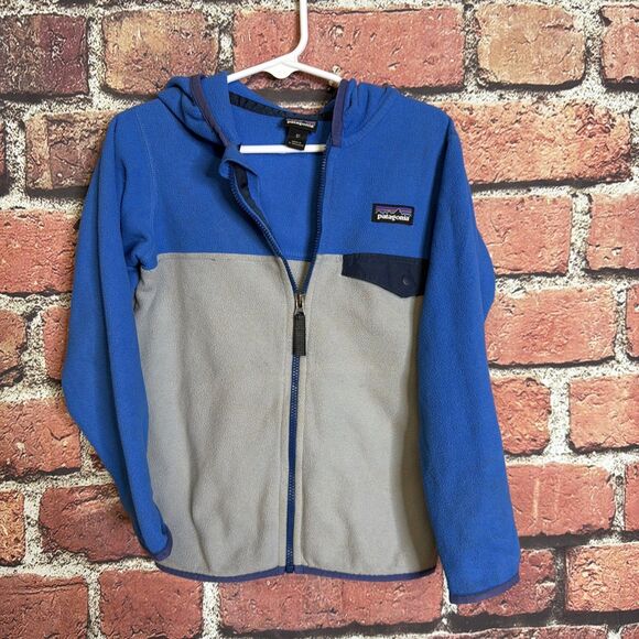 Patagonia Other - Patagonia Color Block Fleece Micro D Snap-T Jacket Full Zip Boys SZ 5T STY60155